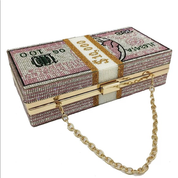 🛍Luxury Stack Of 💴Pink Bling Clutch 🛍 - Picture 3 of 7